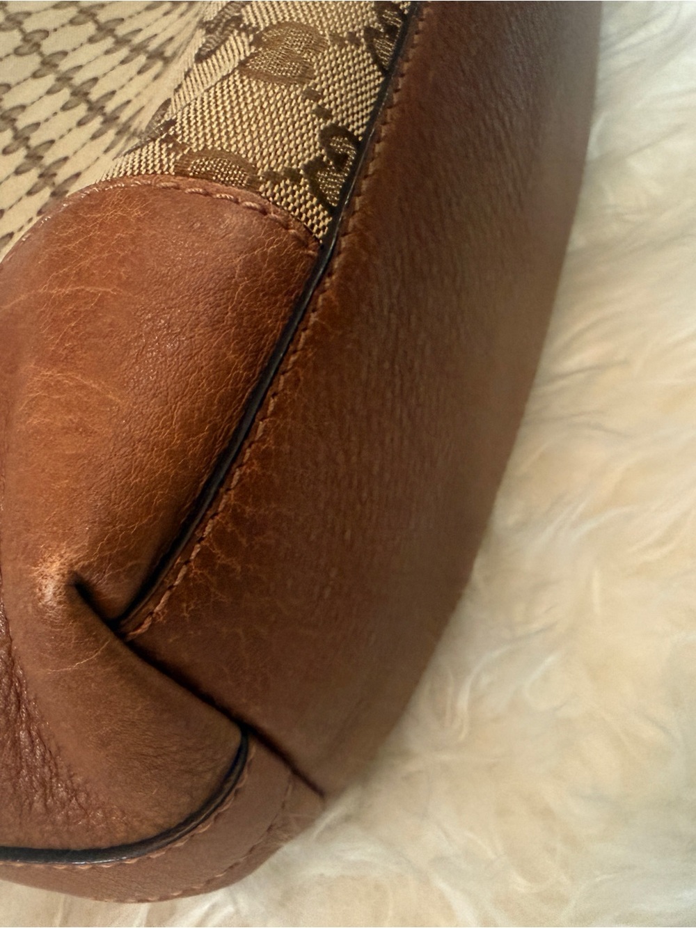Gucci Tan/Brown GG Canvas Hobo Bag - Picture 7 of 14